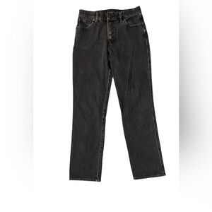 Lucky Brand Mid Rise authentic straight leg jeans Black Size 27
